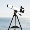 Telescope for Astronomy Beginners, Portable 80Mm Refractor Travel Telescope for Camping, Great for - Image 8