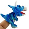 Dinosaur Hand Puppets, Wild Animal Head Puppet Toy Set for Kids Baby, Soft Plush Animal Puppet for - Image 2