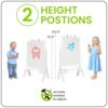 Little Partners® Peek-A-Boo Art Easel - Two Sided Clear Plexi Glass Paint Easel - Easy Erase Acrylic - Image 4