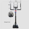 ZAIHW Portable Boards Kids Portable Height Adjustable Basketball Hoop Stand, 47 Inch Backboard, - Image 3