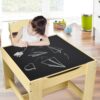 Costzon Kids Table and Chair Set, 3 in 1 Wooden Activity Table with Storage Drawer, Detachable Table - Image 9