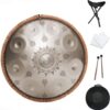 STORYSUNG Handpan Drum 9 Notes 22 Inches Tongue Drum Mandala Tank Drum Steel Percussion Drum - Image 2