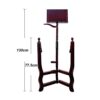 KAFELE War Drums Solid Wood Triangular Drum Rack Vertical Tambourine Flat Drum Hall Drum Temple Fair - Image 3