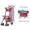 MYIME Walker Indoor Adult Rollator Walker with Seat, 4 Wheels Portable Walking Aids Foldable, - Image 7