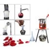 QIVGXBO Leunlee Home Distillation Kit 500ml,Lab Glassware Apparatus Rose Laboratory Pure Water - Image 4