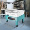 Donken Pottery Wheel 350W Electric Pottery Machine DIY Clay Tool Kit with Detachable Basin, Digital - Image 10