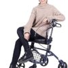 QIVGXBO Leunlee Rollator Walker, Walking Aids Foldable, Heavy Duty Shopping Cart With Seat, Drive - Image 3
