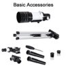 Gerrit Astronomical Telescope for Kids Beginners Adults, HD 300 / 70Mm Reflector Telescope with - Image 7