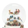 BGSFF Musical Boxes Music Boxes 12 * 16.5CM Santa Sleigh Snow Ball Crystal Ball Music Box Craft Home - Image 3