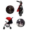 Wheelchair, Baby stroller, lightweight folding stroller, high landscape stroller city luxury - Image 9