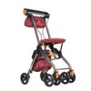 MYIME Walker Indoor Adult Rollator Walker with Seat, 4 Wheels Portable Walking Aids Foldable, - Image 2