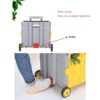 Shopping Cart Folding Shopping Cart Trolley Shopping Cart Small Cart Home Trolley Car Supermarket - Image 4