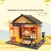 Dollhouse Miniature with Furniture, DIY Dollhouse Kit, 3D Assembled Handmade House Mini Cabin Toy, - Image 5
