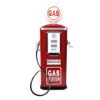 Constructive Playthings Gas Station Toy Gas Pump Replica with Nozzle and Hose, Retro Steel, Fun - Image 2