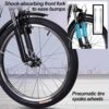 SDFhNest Folding Elderly Rickshaw Pedal Tricycle with Rear seat,20inch Passenger Trike,6 Variable - Image 7