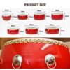 KAFELE Chinese Drum Set with Drum Stand Stamped Dragon Pattern Cowhide Drums Wei Feng Gong Drums - Image 3