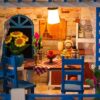 UDYGQM DIY Miniature Dollhouse Kit, Tiny House kit with Music and Dust Proof, Miniature House Kit, - Image 5