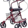QIVGXBO Leunlee Rollator Walker, Walking Aids Foldable, Heavy Duty Shopping Cart With Seat, Drive - Image 2