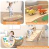 KidsBuddy Pikler Triangle Set with Cushion 9 in 1 Climbing Toys for Toddlers 1-3 Indoor Baby - Image 9