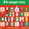 JOYIN 24 Pcs Finger Puppets 24 Days Christmas Countdown Advent Calendar for Kids Christmas Party - Image 3