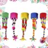 5Pcs Wooden Giraffe Figurine Toy Dancing Rocking Giraffe Finger Puppets Push Up Toys for Boys Kids - Image 9