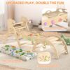 KidsBuddy Pikler Triangle Set with Cushion 9 in 1 Climbing Toys for Toddlers 1-3 Indoor Baby - Image 10