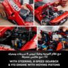 LEGO 42143 Technic Ferrari Daytona SP3, Race Car Model Building Kit, 1:8 Scale Advanced Collectible - Image 7