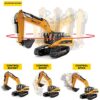 Top Race 23 Channel Full Functional Remote Control Excavator Construction Tractor, Full Metal - Image 3