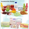 JW-YZWJ Children's Birthday Gift Simulation Cartoon Refrigerator Toy Set Food Ingredients Cognitive - Image 4
