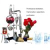 QIVGXBO Leunlee Home Distillation Kit 500ml,Lab Glassware Apparatus Rose Laboratory Pure Water - Image 5