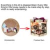 Alacvtua DIY Dollhouse Kit Dollhouse Miniature DIY House Kit,Assembled Cabin Dreamhouse For - Image 9