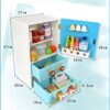 JW-YZWJ Children's Birthday Gift Simulation Cartoon Refrigerator Toy Set Food Ingredients Cognitive - Image 6