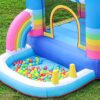 Inflatable Bouncy Castle Inflatable Castle Indoor And Outdoor Children'S Trampoline Slide Rainbow - Image 5