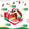 AirMyFun Inflatable Christmas Bounce House with Slide Inflatable Santa Claus Snow House Bouncy House - Image 4