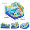 Doctor Dolphin Inflatable Bounce House for Kids Unicorn Bouncy House with Blower Toddle Bouncy - Image 5