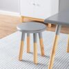 ACEssentials Beech Wood Dipped Kids Table and Stools, 18.9" x 31.4" x 23.6", Gray (3 Piece Set) - Image 11