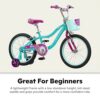 Schwinn Elm Girls Bike For Toddlers And Kids, 18-Inch Wheels, Teal - Image 4