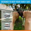 Hyponix Zip Lines for Kids and Adults Outdoor up to 350 Lbs - 160 ft / 120 ft - 100% Rust Proof - Image 4