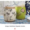 KAFELE Hand-Painted Drum Stool Contains Drum Stick + Drum Pad Round Stool/Low Stool/Dressing Stool - Image 3