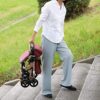 MYIME Walker Indoor Adult Rollator Walker with Seat, 4 Wheels Portable Walking Aids Foldable, - Image 5
