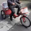 SDFhNest Folding Adult tricycles with Back seat,Elderly Rickshaw Pedals Tricycle,Trike with Shock - Image 5