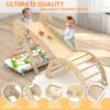 KidsBuddy Pikler Triangle Set with Cushion 9 in 1 Climbing Toys for Toddlers 1-3 Indoor Baby - Image 7