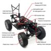 1:10 Scale Beginner RC Truck, 4WD High Speed All Terrains RC Car Off Road Waterproof RC Buggy Toys - Image 4