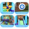 Inflatable Kids Bounce House Bouncy Castle with Water Slide for Kids Outdoor Indoor Party - Image 6