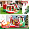 AirMyFun Inflatable Christmas Bounce House with Slide Inflatable Santa Claus Snow House Bouncy House - Image 5