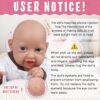 Vollence 23 inch Full Silicone Baby Dolls Realisitc, Not Vinyl Dolls, Cute Reborn Realisitc Silicone - Image 4