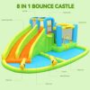FBSPORT Inflatable Bounce House Double Slide，Water Slide Park Castle w/ Water Gun，Climbing - Image 7
