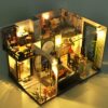 Alacvtua DIY Dollhouse Kit Dollhouse Miniature DIY House Kit,Assembled Cabin Dreamhouse For - Image 2