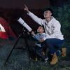 Telescope for Astronomy Beginners, Portable 80Mm Refractor Travel Telescope for Camping, Great for - Image 3