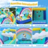 Doctor Dolphin Inflatable Bounce House for Kids Unicorn Bouncy House with Blower Toddle Bouncy - Image 6